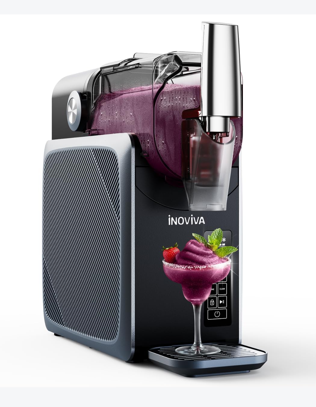 INOVIVA S2.2 Eismaschine 2,6 L – Automatisch, Programmierbar, Touchpad-Steuerung, Grau