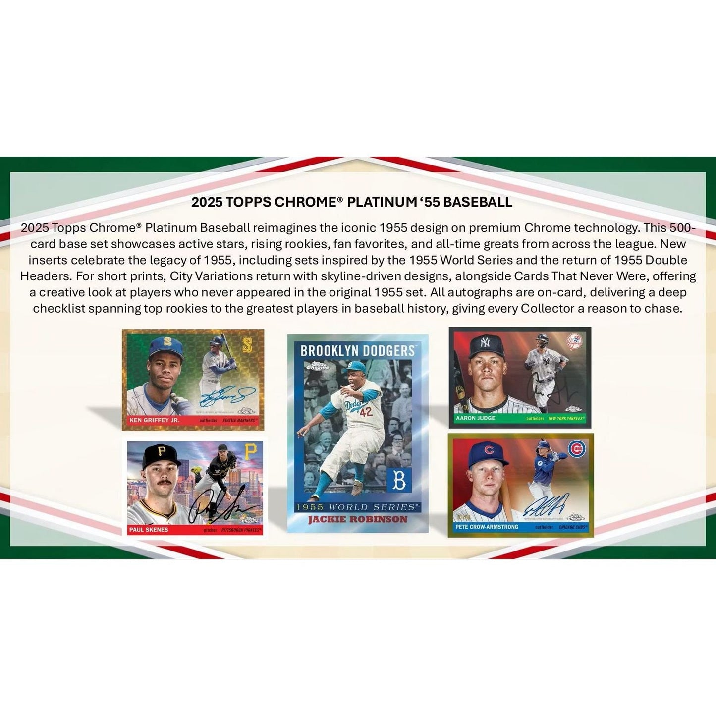 2025 Topps Chrome Platinum '55 Baseball Hobby Box