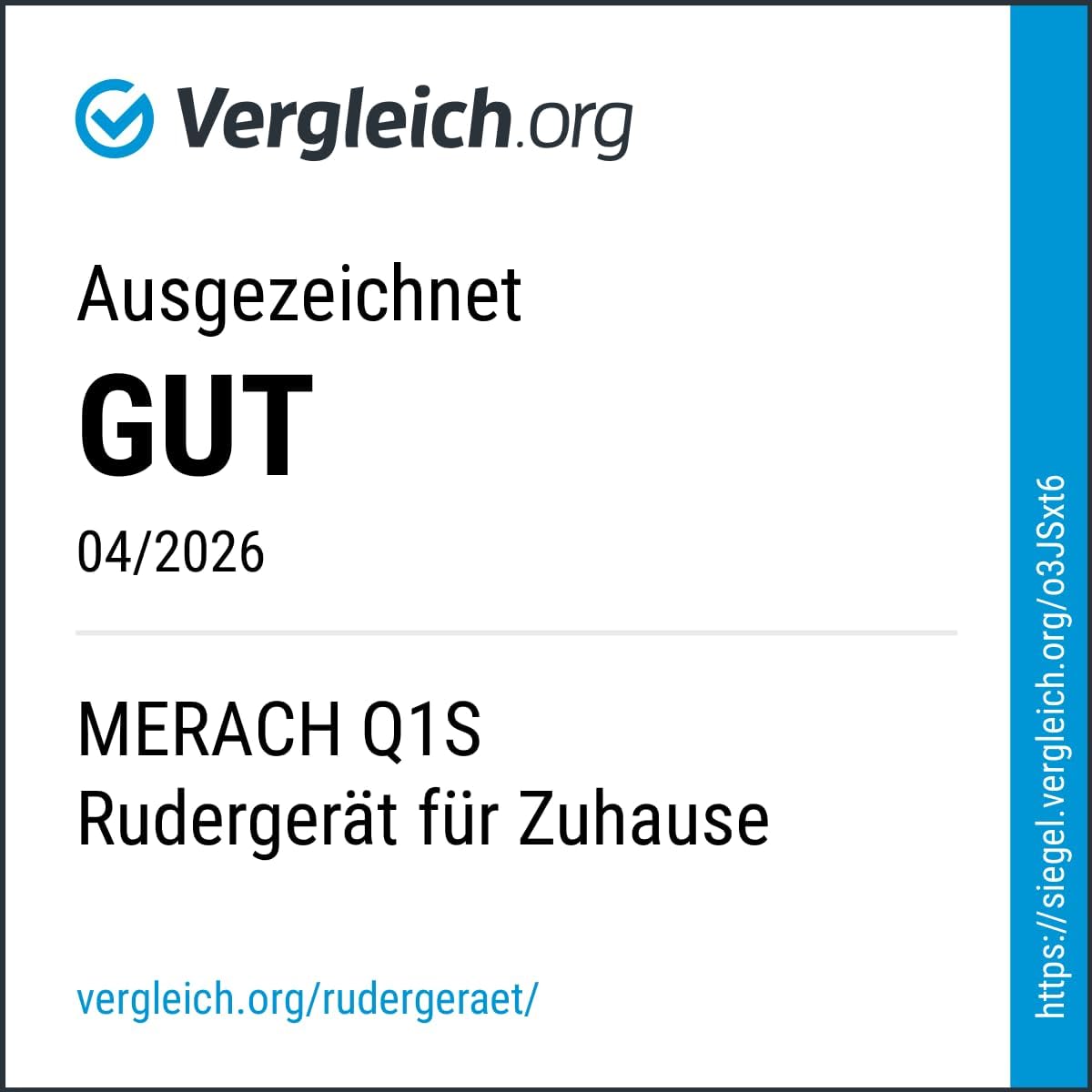 MERACH Q1s Rudergerät 160kg – 32-stufig Magnet, 5,5kg Schwungrad, App, Dual-Rail, 0,2m², Schwarz