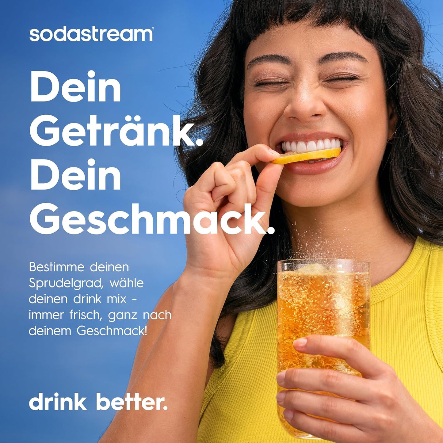 SodaStream TERRA Wassersprudler – Quick Connect CO2, 3x KST Plastikflasche 1L, Schwarz