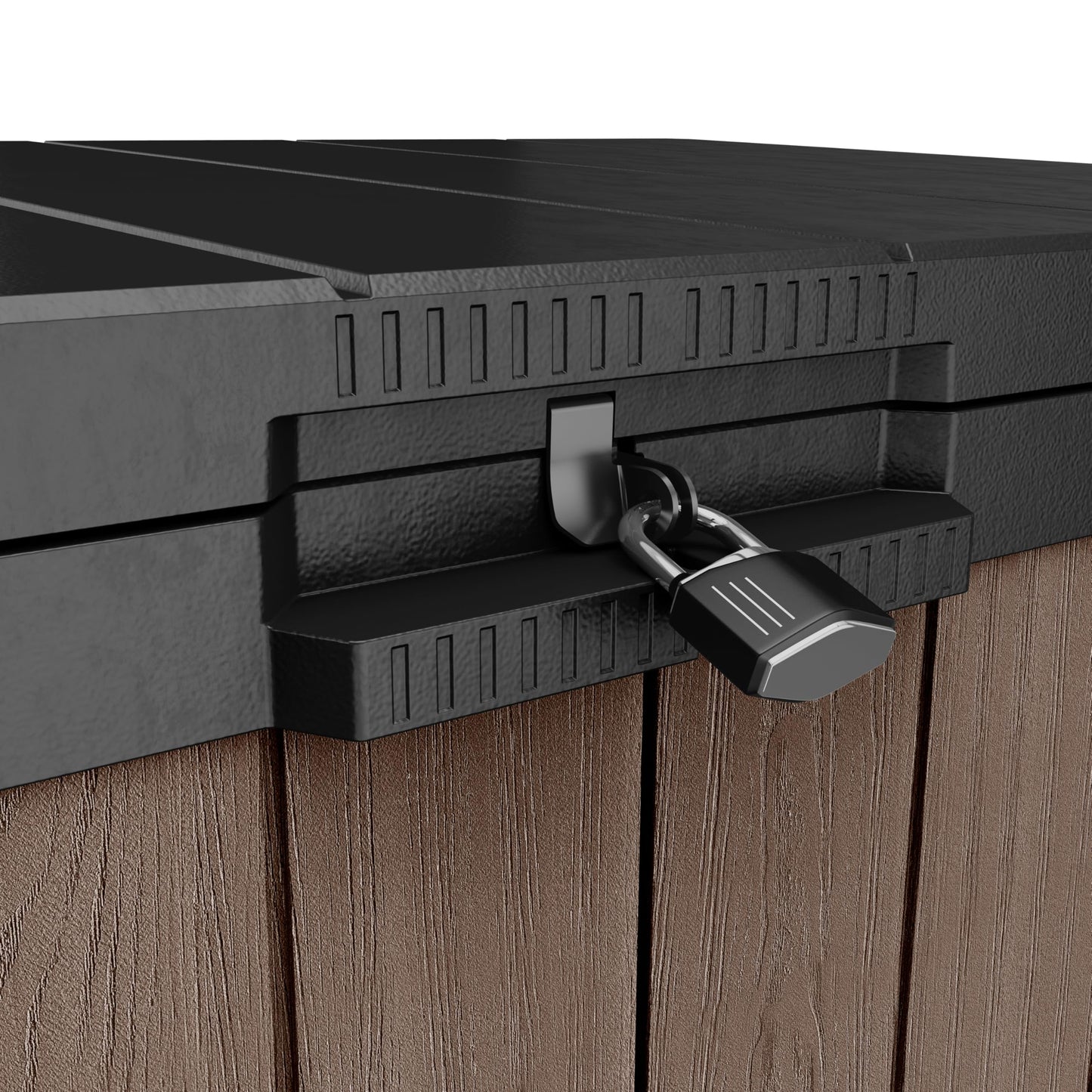 1150L Outdoor Garden Storage Box with Lockable Doors & Weatherproof Design