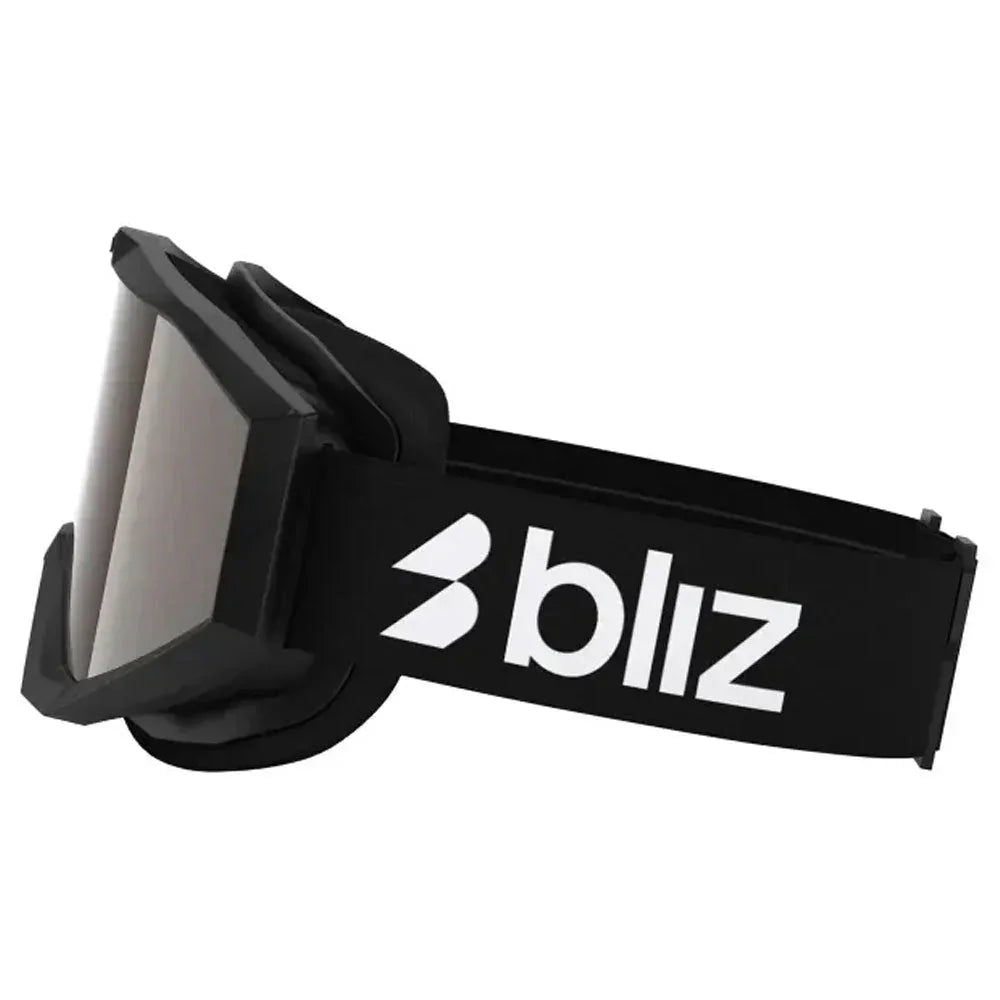 Bliz Liner Black White Logo Goggle Orange Silver Mirror Lens
