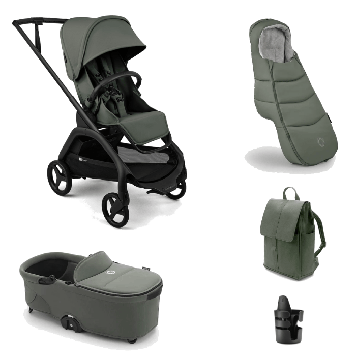 Bugaboo Dragonfly Plus Complete Bundle - Forest Green