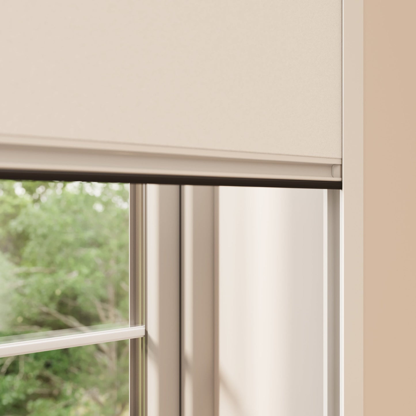 BlocOut Blackout Blind in Metallic Pearl Beige
