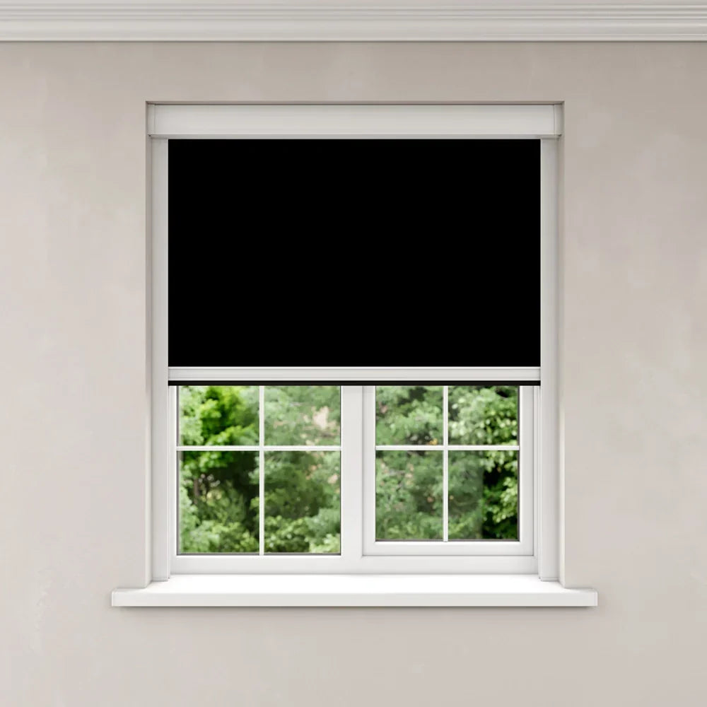 BlocOut Blackout Blind in PVC Black