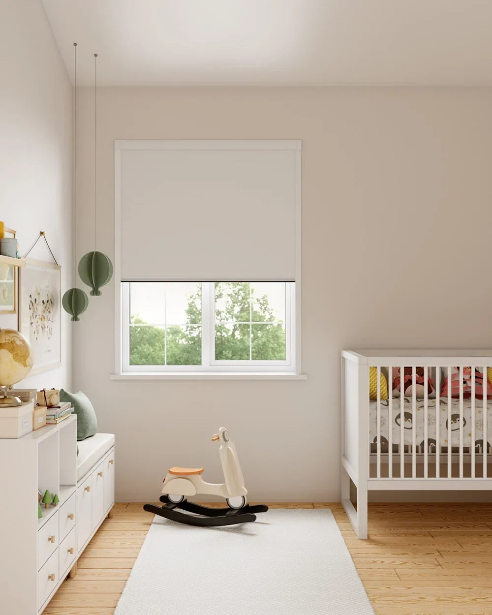 BlocOut Blackout Blind in Metallic Pearl Beige