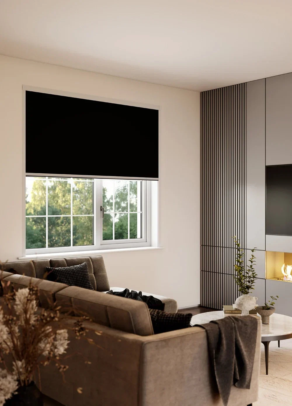 BlocOut Blackout Blind in PVC Black