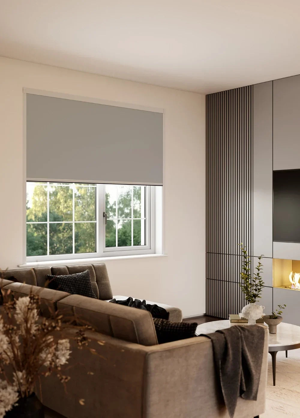 BlocOut Blackout Blind in PVC Grey
