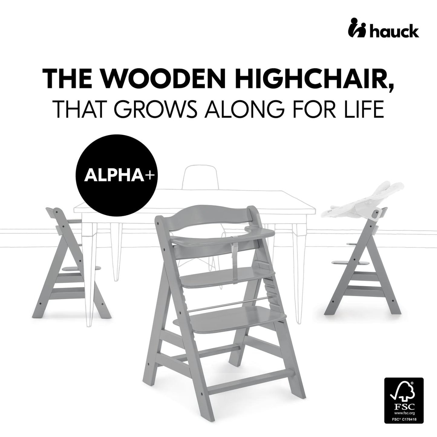 Hauck Alpha+ Premium Bundle - Grey