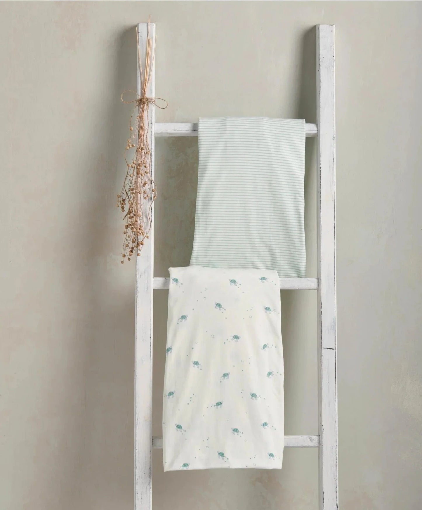 Mamas & Papas Cotbed Fitted Sheets (2 Pack) - Turtle