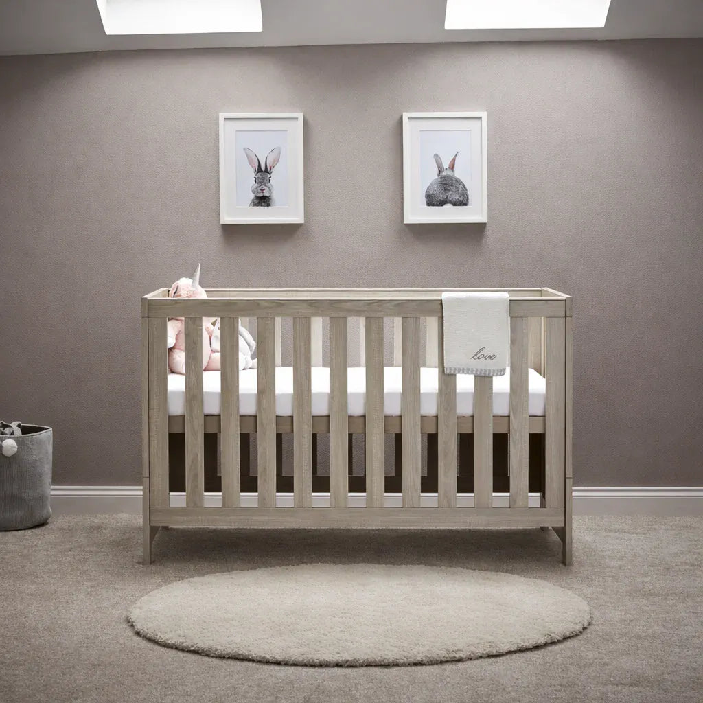 Obaby Nika Cot Bed - Grey Wash