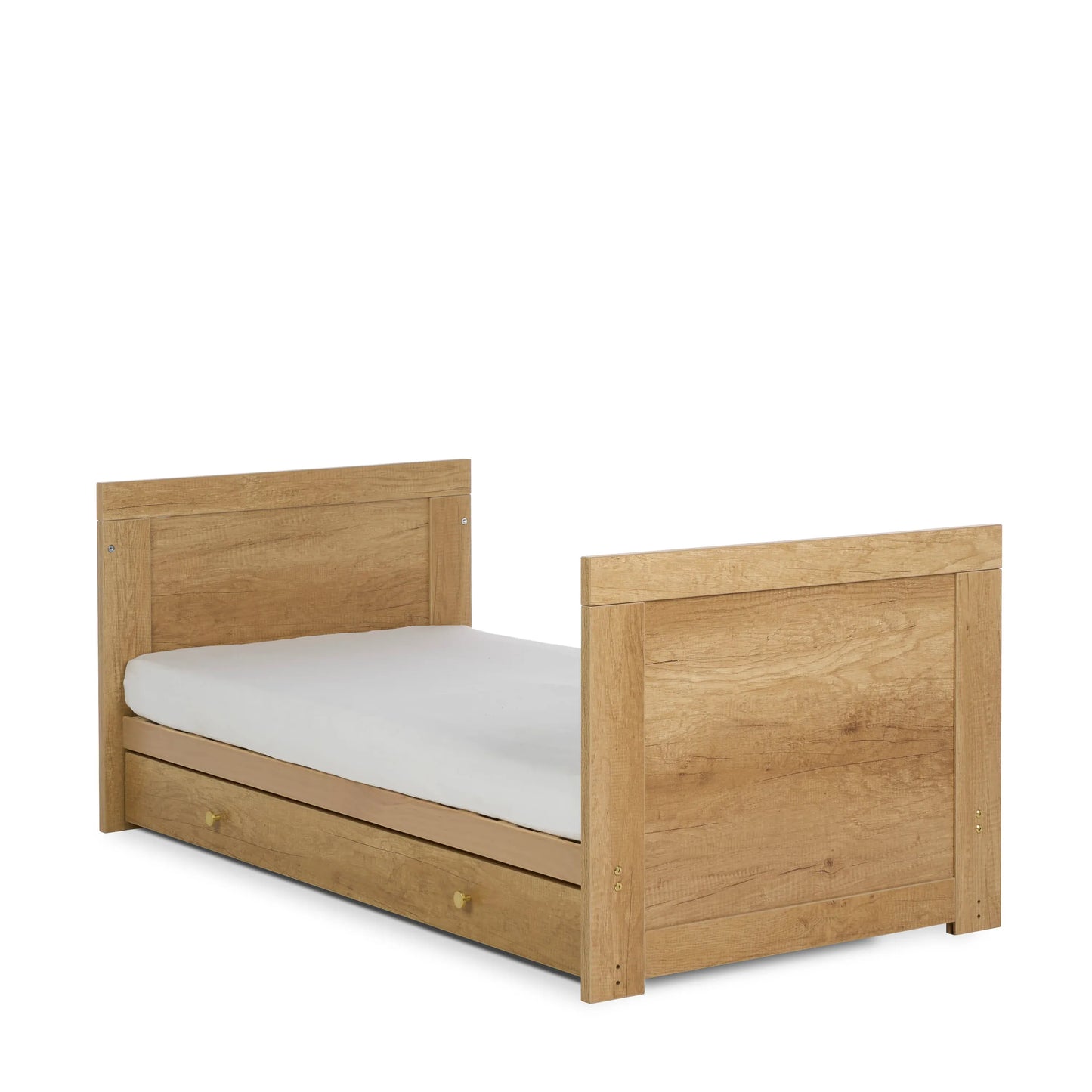 Obaby Nika Cot Bed - Oak & White