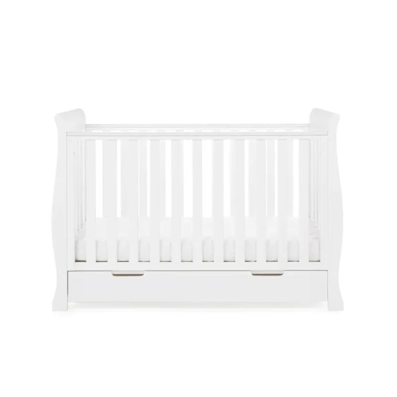 Obaby Stamford Mini Sleigh Cot Bed - White