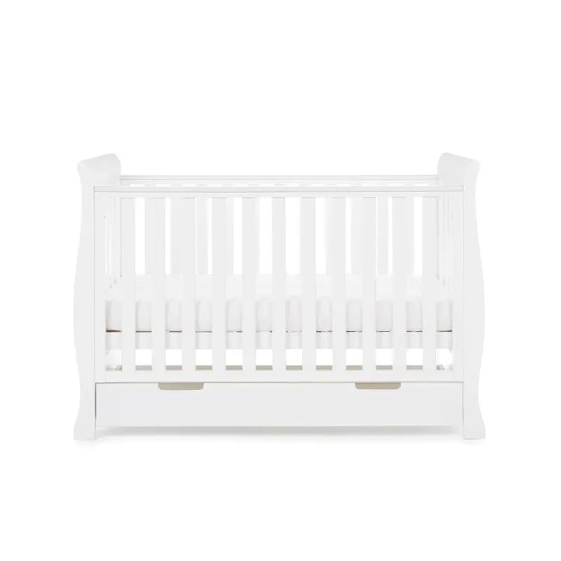 Obaby Stamford Mini Sleigh Cot Bed - White