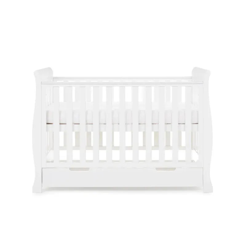 Obaby Stamford Mini Sleigh Cot Bed - White