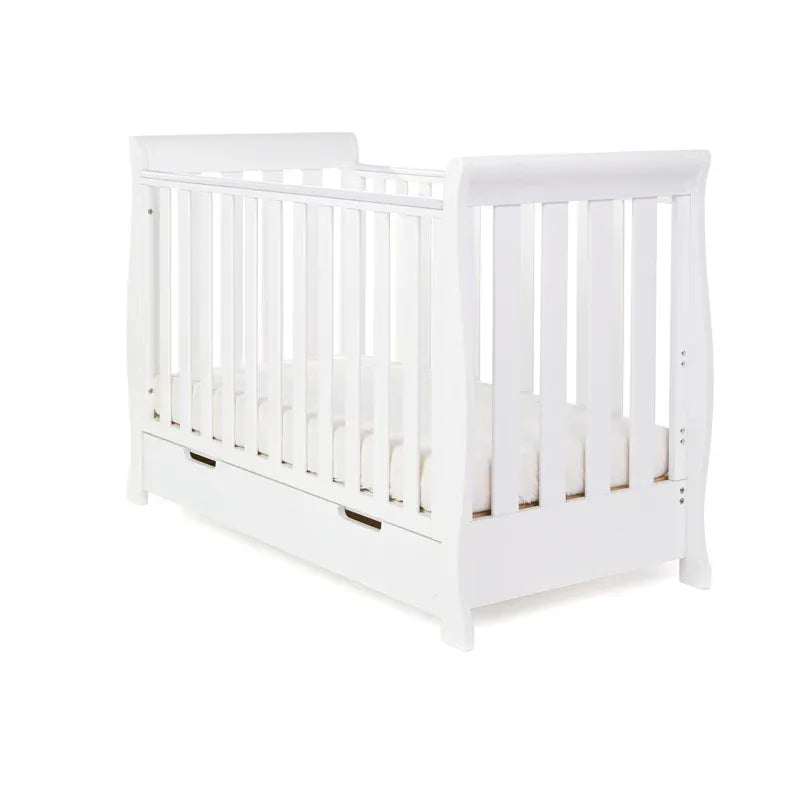 Obaby Stamford Mini Sleigh Cot Bed - White